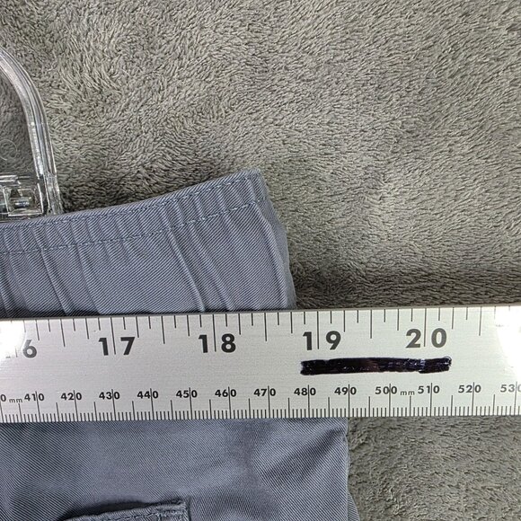 Mens Roundtree & Yorke Casual Blue Chino Shorts Elastic Drawstring Waist 38x7 - Picture 5 of 10